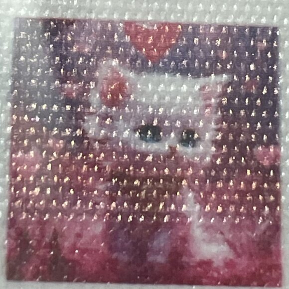 Pink Flower Kitten Diamond Painting - Picture 3 of 3